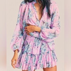 Loveshackfancy Pink Chiffon Set